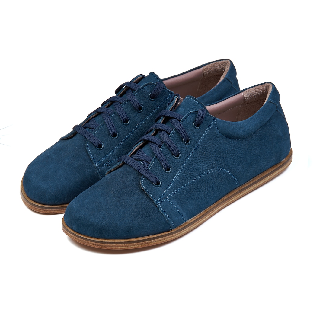 navy blue suede shoes women's
