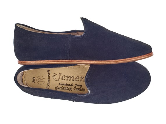 Zapatos azul marino para mujer Mocasín para mujer Zapatos | Etsy México