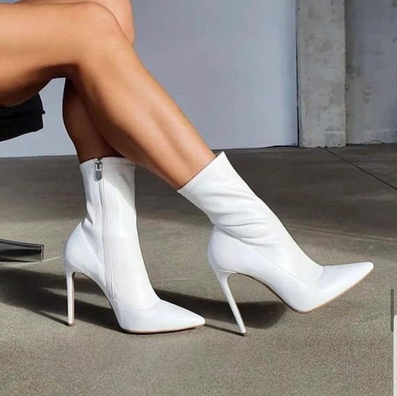 Pointed heel ankle boot | MANGO