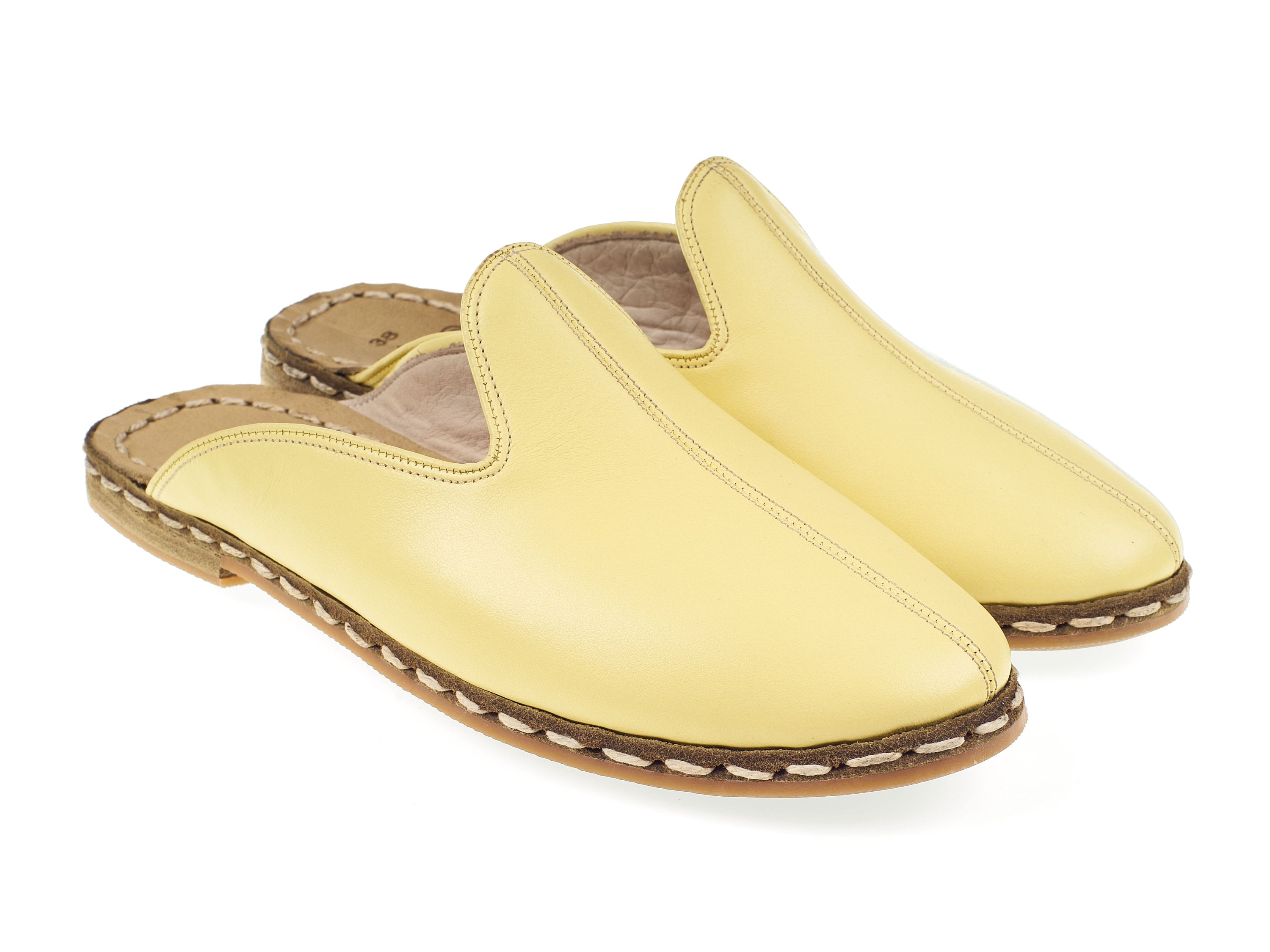 mens yellow slippers