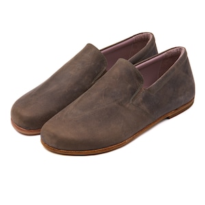 Women Earthing Barefoot BROWN Shoes, Women Grounding Shoes, Earthing Wide Toe Box Barefoot Shoes, Barefoot Flat Shoes For Women, Natural