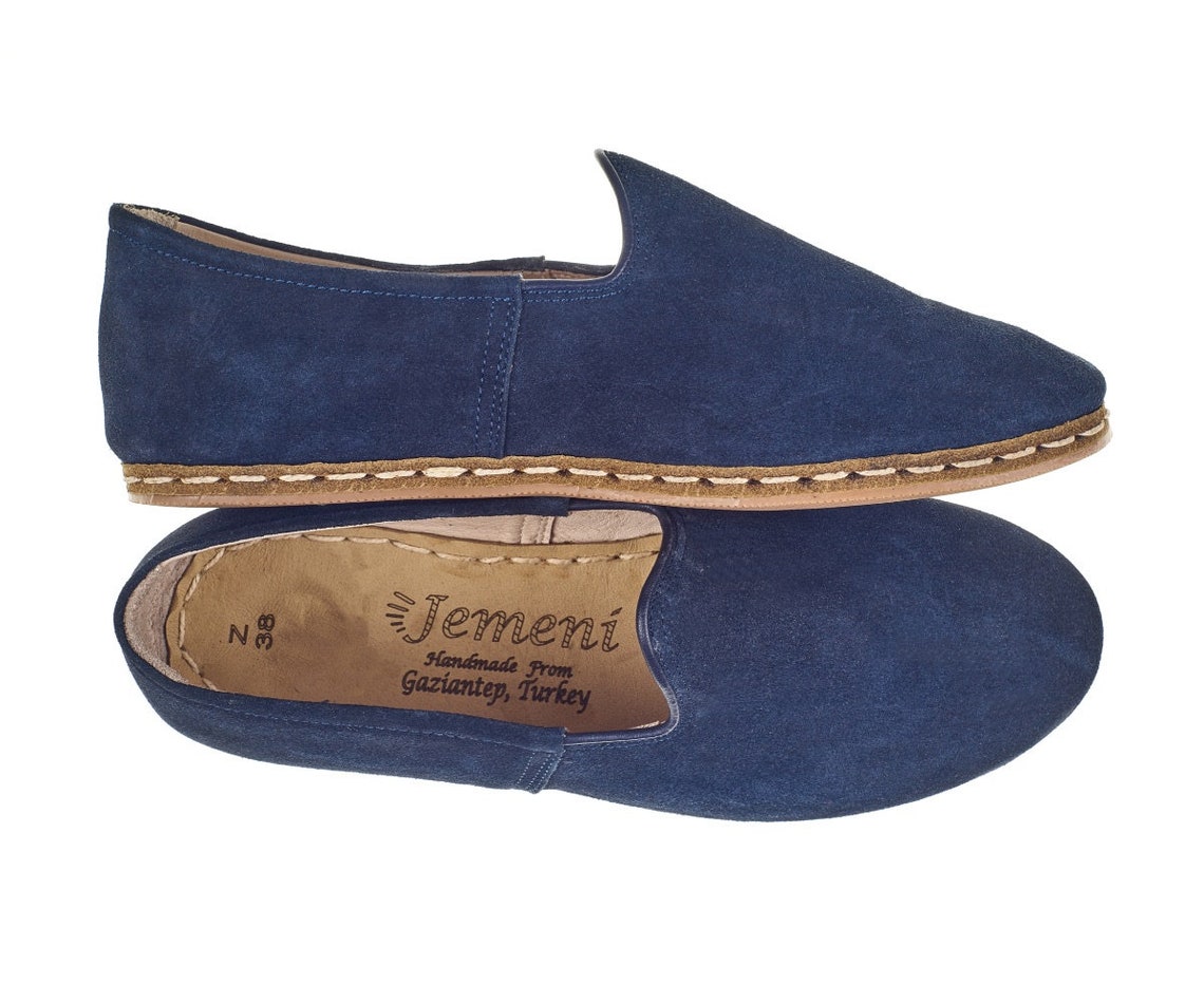 Women Navy Blue Shoes Women Loafer Oxford Shoes Flat Etsy