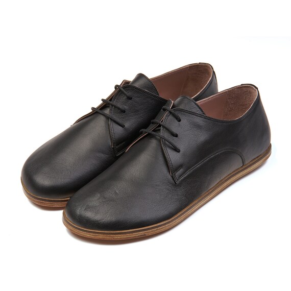 Buy Barefoot Women BLACK Color Oxford Shoes, Wide Barefoot