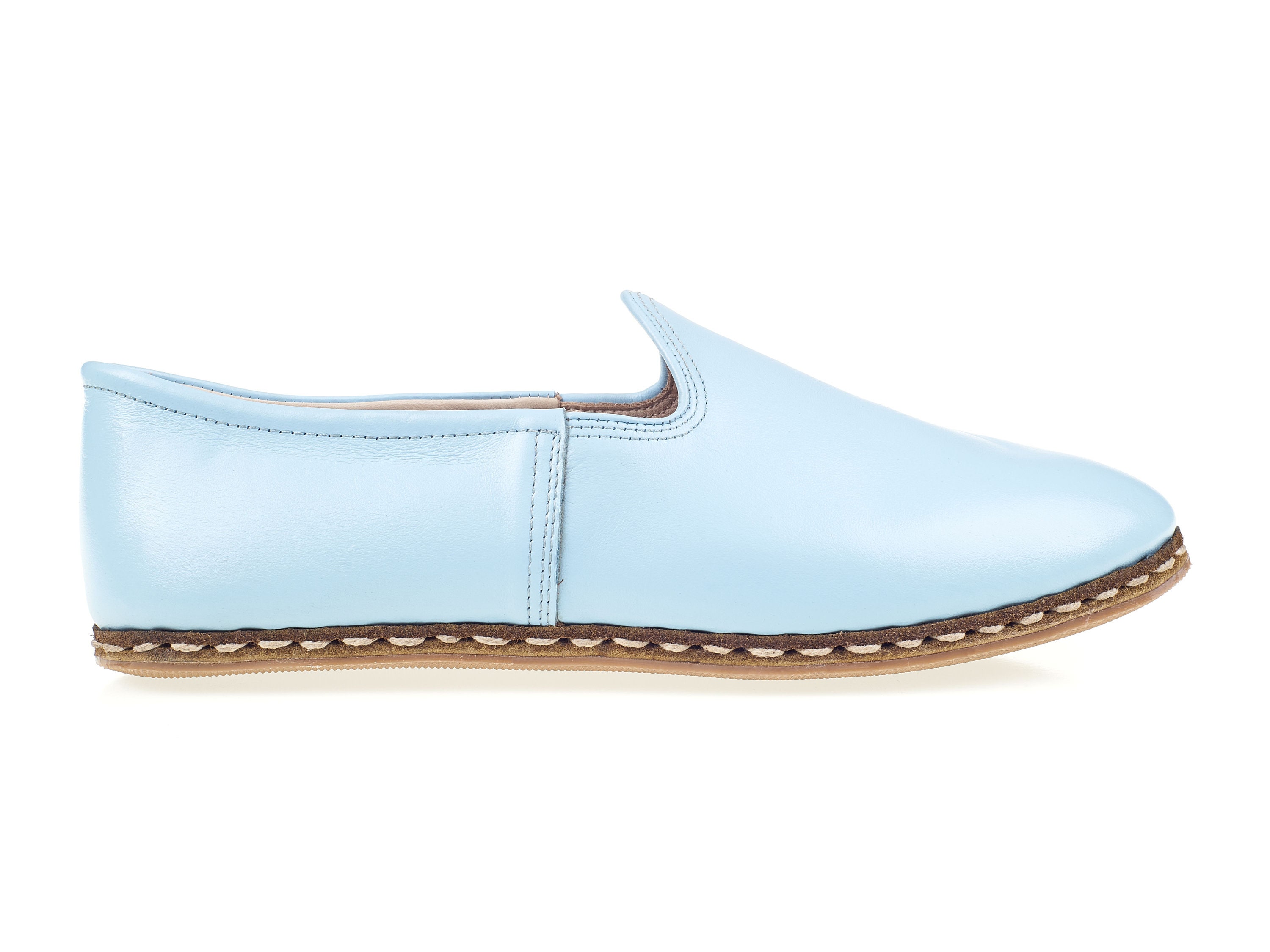 Men Baby Blue Shoes Men Loafer Men Flat Shoes Slip on Etsy UK