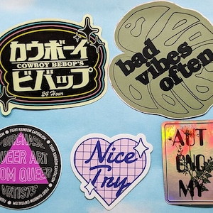 Nice Try Sticker 5 Pack