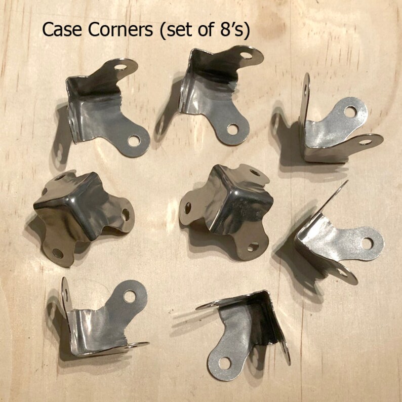 8 Pcsmetal Corner Protectorsnickel Plated for DIY Boxes, Trunks
