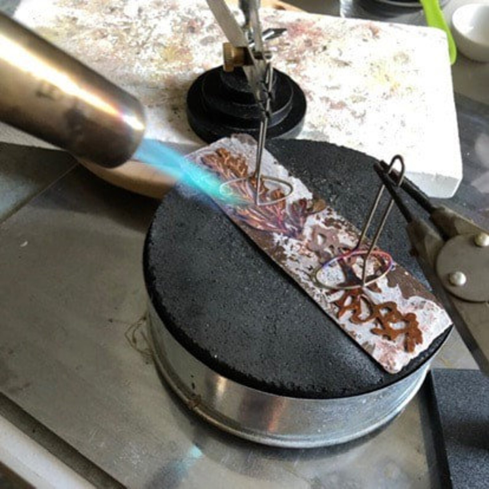 Bezel and Ring Shank Soldering Holder Titanium Set of 3 Etsy