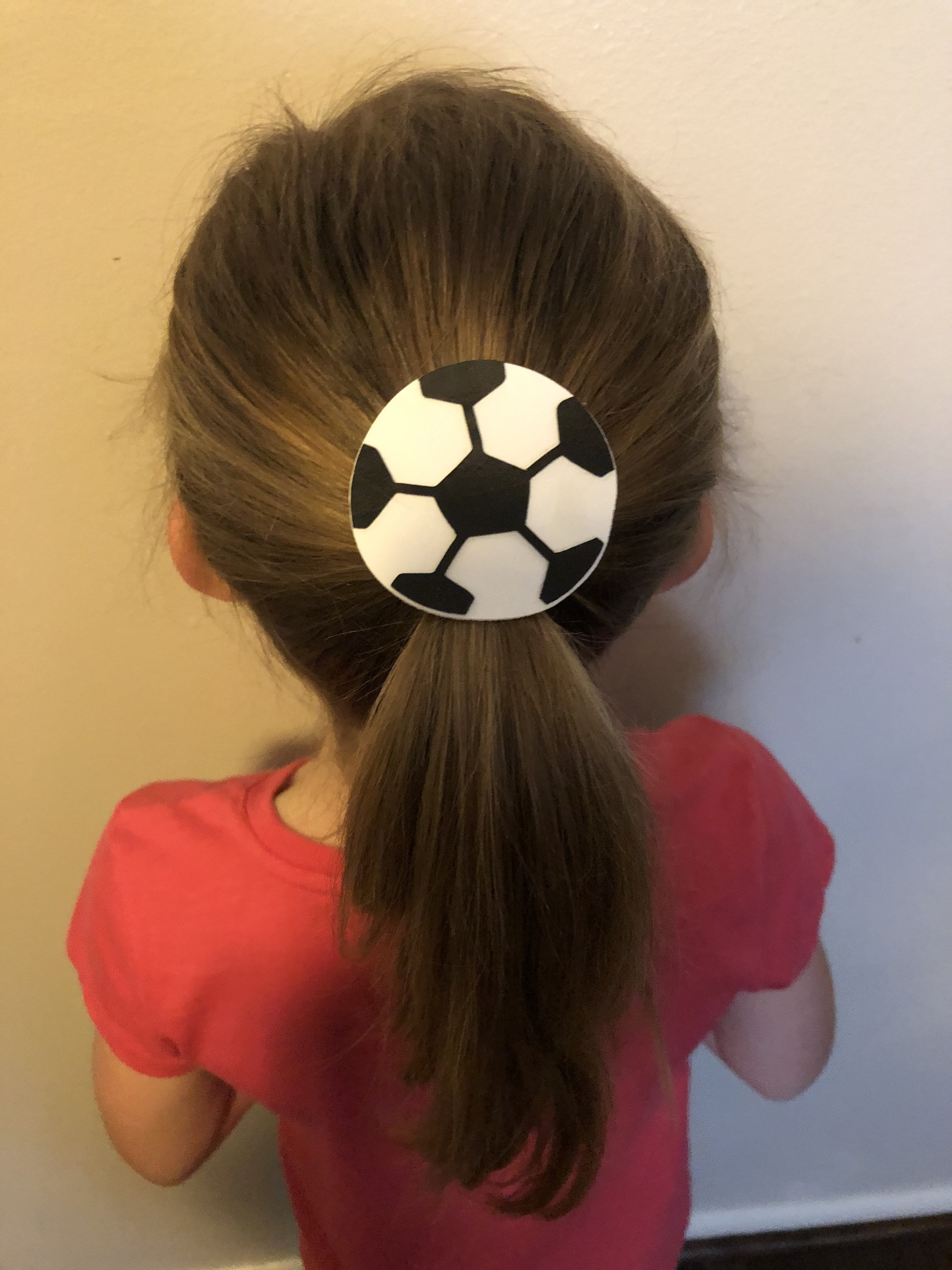 Soccer Bow Faux Leather Soccer Hair Clip Soccer Clip Sports Etsy
