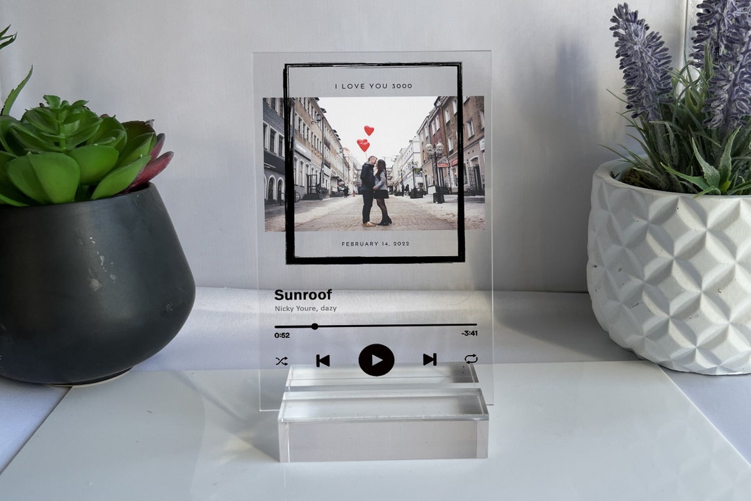 Meaningful Gift for Him | Personalized Music Acrylic Art | Custom ...