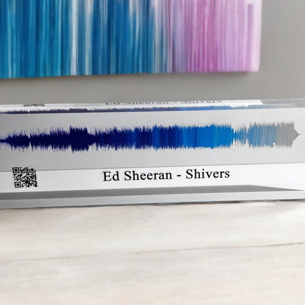 Personalized Soundwave Art | Soundwave Print | Voice Recording Gift | Custom Song Plaque | Unique Gift for Anniversary or Holiday