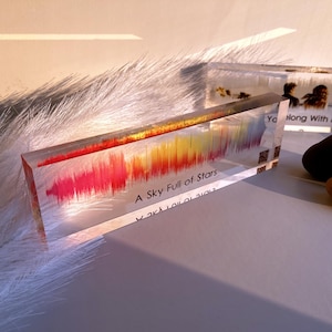 Personalized Soundwave Plaque with QR Code - Custom Song Sound Wave Art - Unique Music Gift for Anniversary, Wedding, Birthday, Memorial