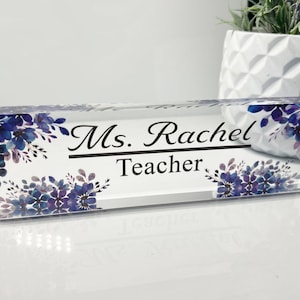 Personalized Acrylic Name Plate | Office Sign Plaque | Coworker Gift | Office Decor | Desk Name Plate | Promotion Gift | New Job Gift | Sign