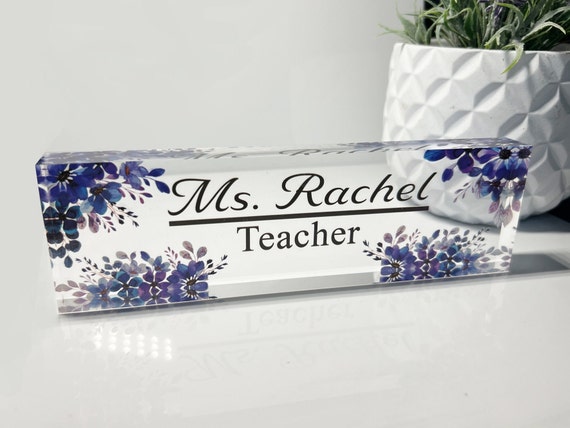 Personalized Acrylic Name Plate Office Sign Plaque - Etsy