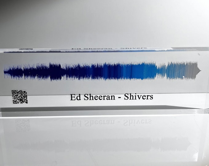 Personalized Soundwave Art | Soundwave Print | Voice Recording Gift | Custom Song Plaque | Unique Gift for Anniversary or Holiday