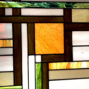 Panel de vitral geométrico personalizado, inserto de vidrio artístico para puerta interior, adorno moderno para ventana, atrapasol de vidrio art déco, insertos para gabinetes