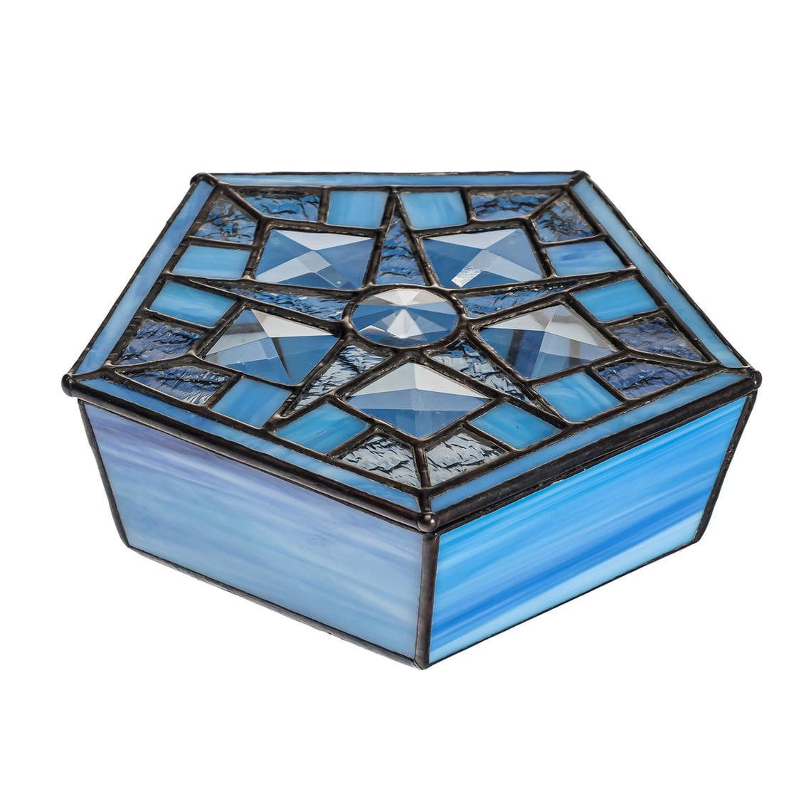 Stain Glass crystal Jewelry Box Organizer Storage Jewelry Etsy