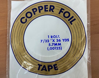 Copper Foil 11/64", 5/16", 7/32", 5/32" Made in USA