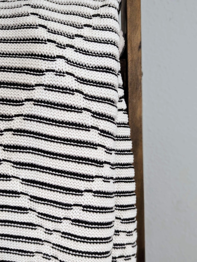 Black and White Throw Blanket Etsy