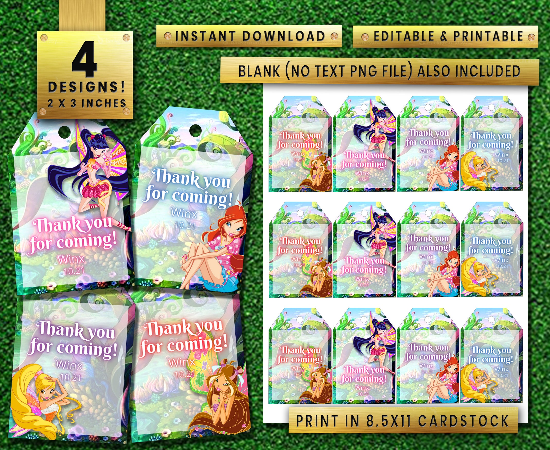Download Winx Birthday Party Favors Coloring Pages Activity Book Etsy