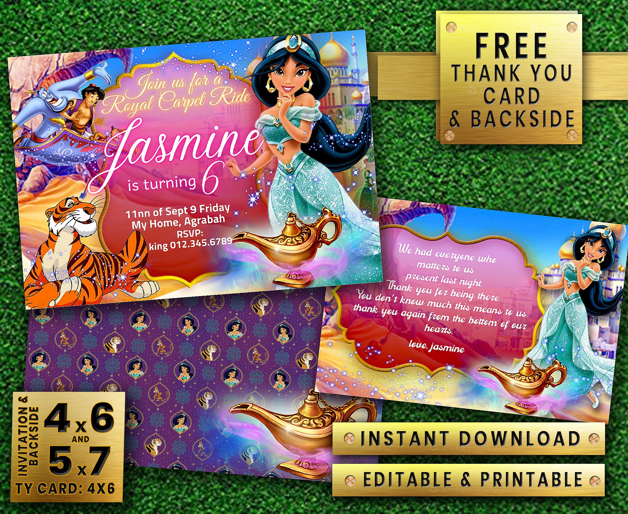 Jasmine Aladdin Genie Instant Download Editable Printable Girl Etsy Jasmine Aladdin Genie Instant Download Editable Printable Girl Etsy