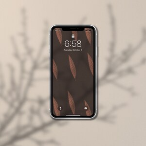 10 höstbakgrundsbilder paket iPhone Boho Neutral Minimal Estetisk Låsskärm Hemskärm iOS14 Skärmsläckare bild 9