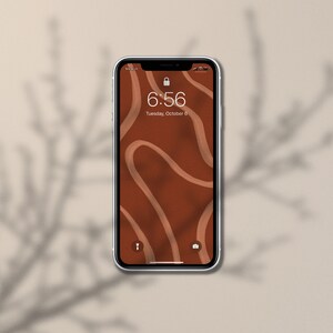 10 höstbakgrundsbilder paket iPhone Boho Neutral Minimal Estetisk Låsskärm Hemskärm iOS14 Skärmsläckare bild 2