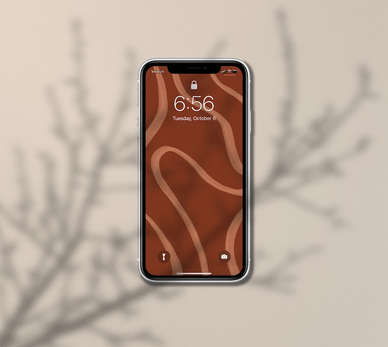 10 höstbakgrundsbilder paket iPhone Boho Neutral Minimal Estetisk Låsskärm Hemskärm iOS14 Skärmsläckare bild 2