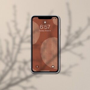 10 höstbakgrundsbilder paket iPhone Boho Neutral Minimal Estetisk Låsskärm Hemskärm iOS14 Skärmsläckare bild 4