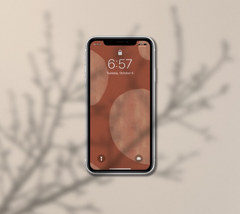 10 höstbakgrundsbilder paket iPhone Boho Neutral Minimal Estetisk Låsskärm Hemskärm iOS14 Skärmsläckare bild 4