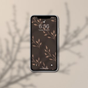 10 höstbakgrundsbilder paket iPhone Boho Neutral Minimal Estetisk Låsskärm Hemskärm iOS14 Skärmsläckare bild 7