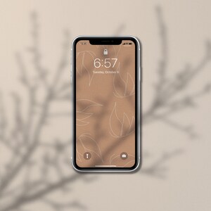 10 höstbakgrundsbilder paket iPhone Boho Neutral Minimal Estetisk Låsskärm Hemskärm iOS14 Skärmsläckare bild 10