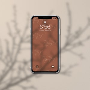 10 höstbakgrundsbilder paket iPhone Boho Neutral Minimal Estetisk Låsskärm Hemskärm iOS14 Skärmsläckare bild 6
