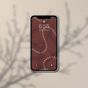 10 höstbakgrundsbilder paket iPhone Boho Neutral Minimal Estetisk Låsskärm Hemskärm iOS14 Skärmsläckare bild 3