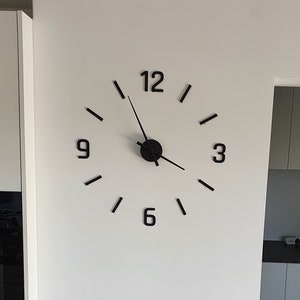 Acrylic wall clock with beautiful movement, wall decoration, home decor, wall clock