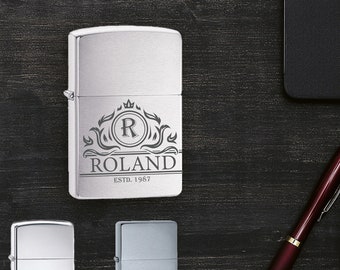 Chrome lighter from Zippo/Personalized/Father's Day/Birthday