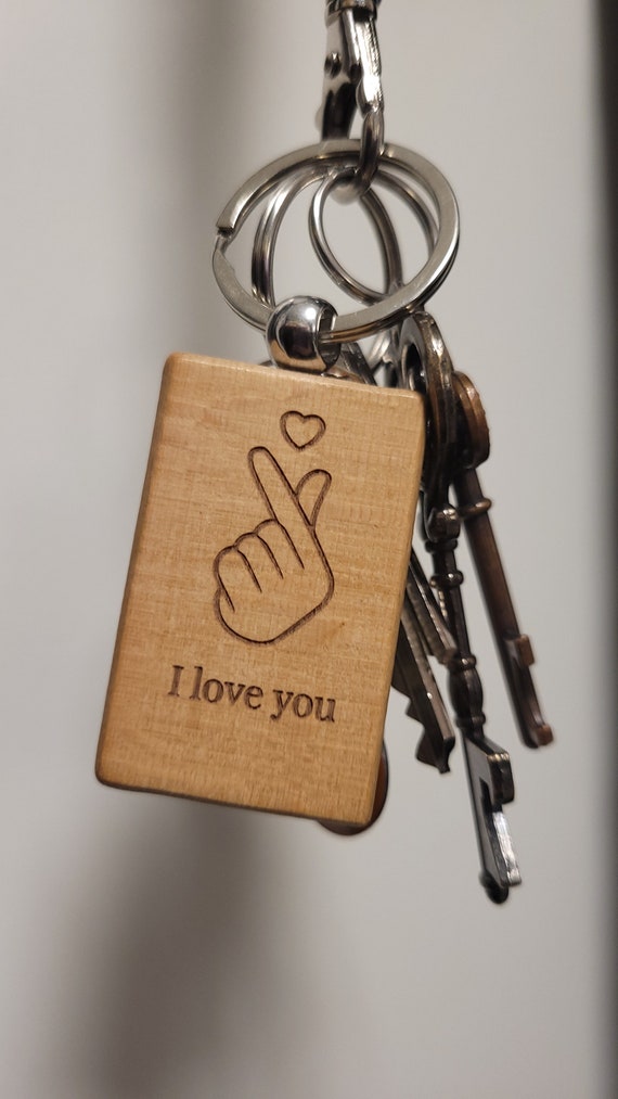 Wooden Keychain Sqerbis/Personalized Engraving