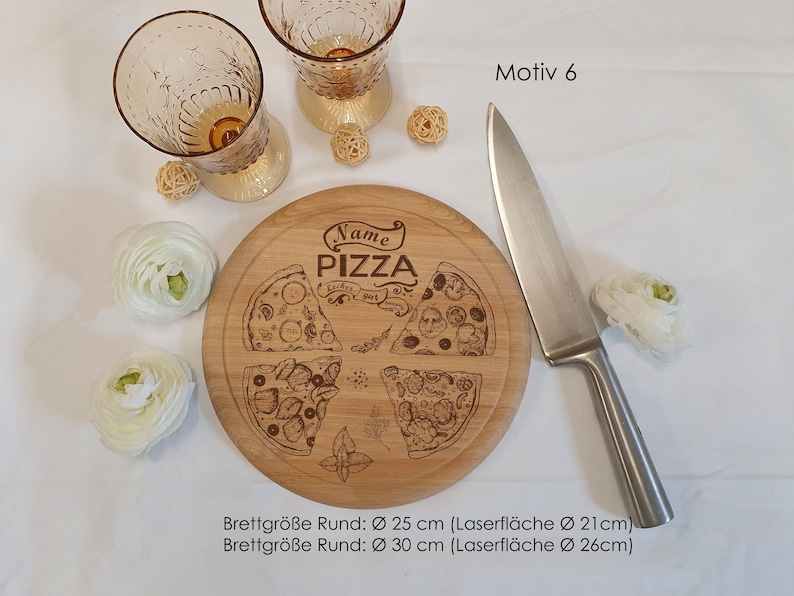 Fathers day vesper plate, wooden plate, pizza plate, breakfast board, steak plate with juice groove with personalisation. Many motifs... Motiv 6