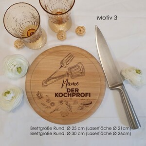 Fathers day vesper plate, wooden plate, pizza plate, breakfast board, steak plate with juice groove with personalisation. Many motifs... Motiv 3