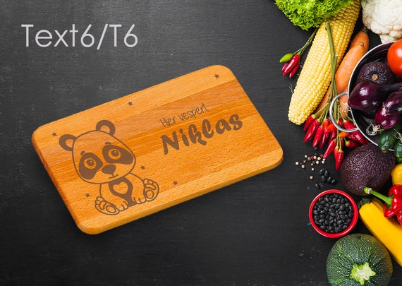 Snack board for children / birthday gift / wooden board with engraving