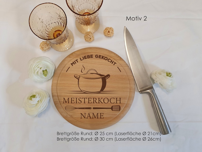 Fathers day vesper plate, wooden plate, pizza plate, breakfast board, steak plate with juice groove with personalisation. Many motifs... Motiv 2