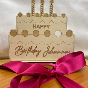 Cartão de madeira personalizável para qualquer evento como Páscoa, Dia das Mães, aniversário - cartão para configurar - escolha entre vários motivos