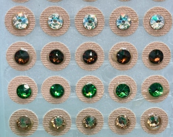 Wood Element Swarovski-kristallen oorpellets