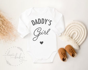 Babybody Papa "Daddy's Girl", Papas Mädchen, Baby Body Papa Geschenk