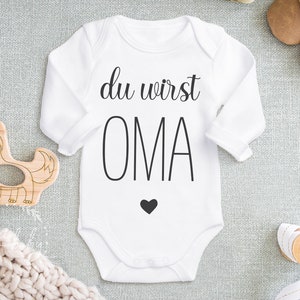 Baby Body Du wirst OPA, Schwangerschaftsverkündung Großvater, Geschenk für Großeltern, Babybody aus Bio-Baumwolle, Langarm & Kurzarm Body zdjęcie 2