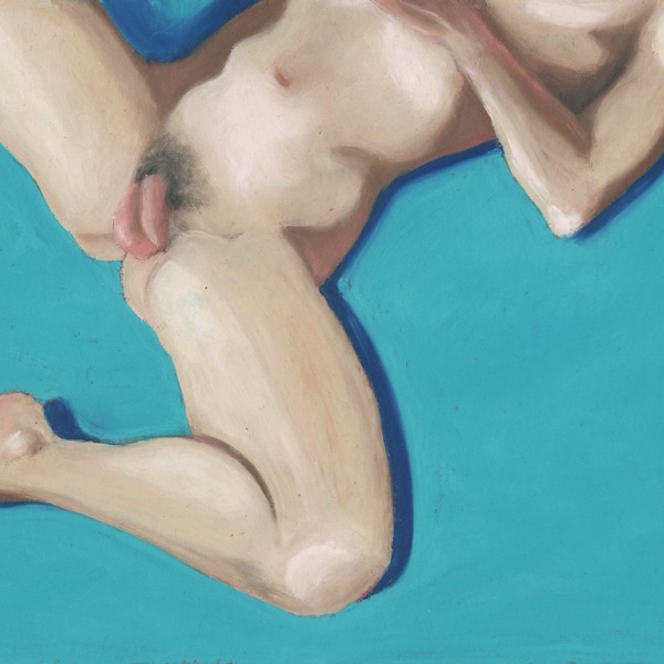 Male Nude Painting by SHYeomans