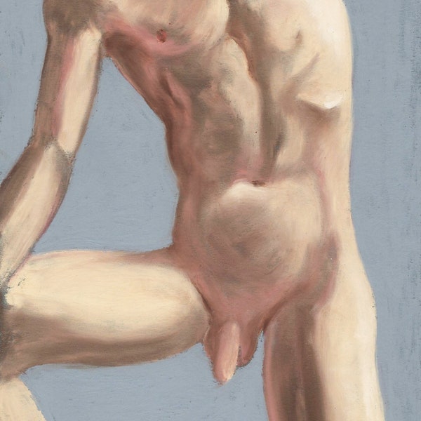 Male Nude Painting by SHYeomans