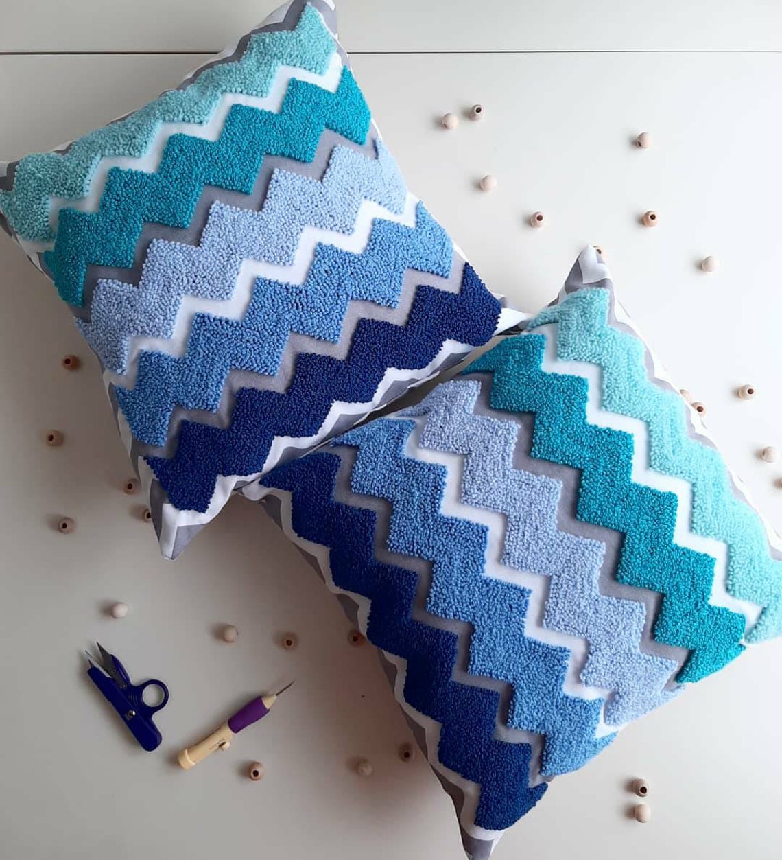 DIY Pillow kit Pillow Craft Kit punch needle pillow cover Etsy