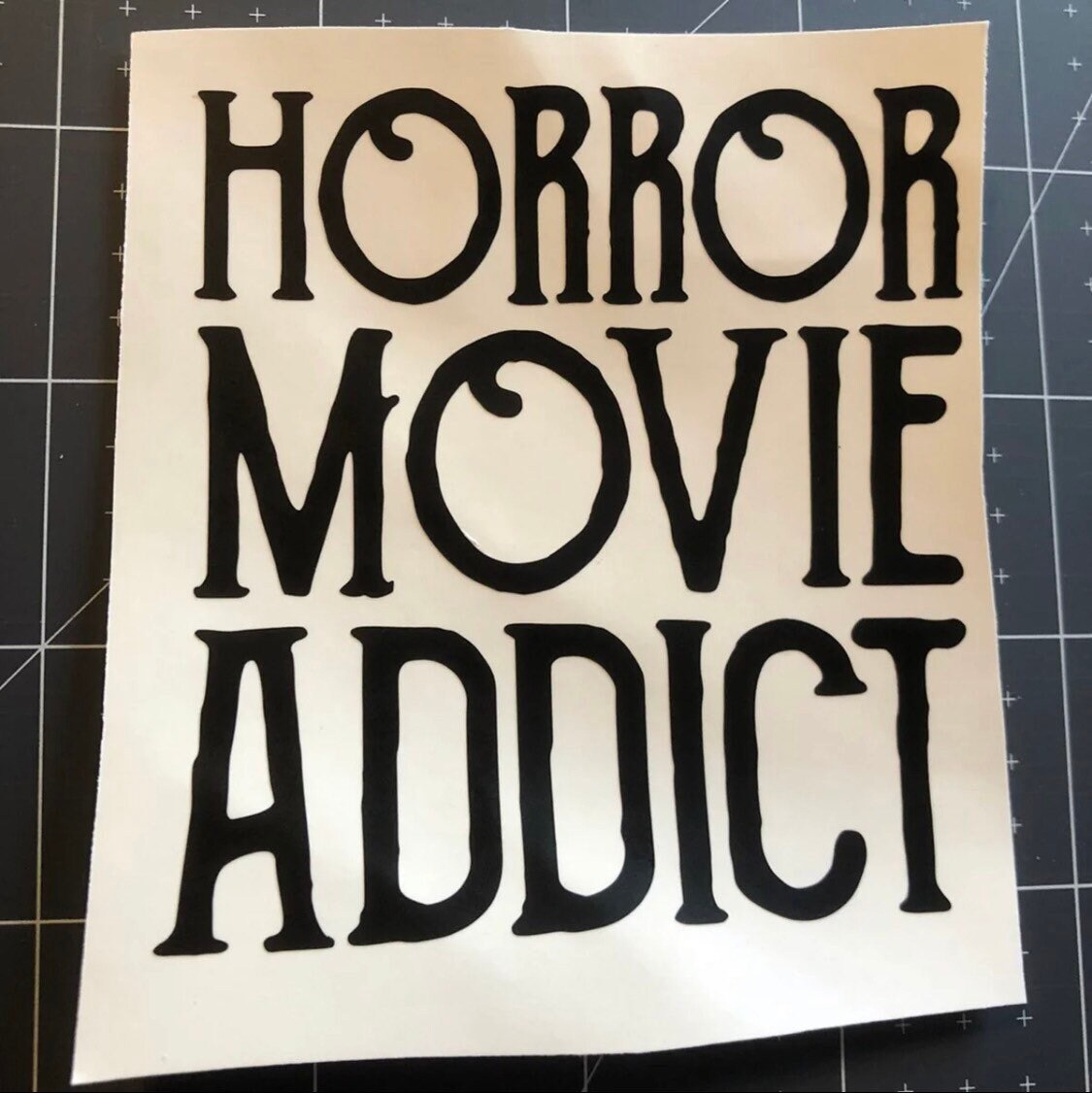 Horror Movie Addict Vinyl Decal Sticker Etsy