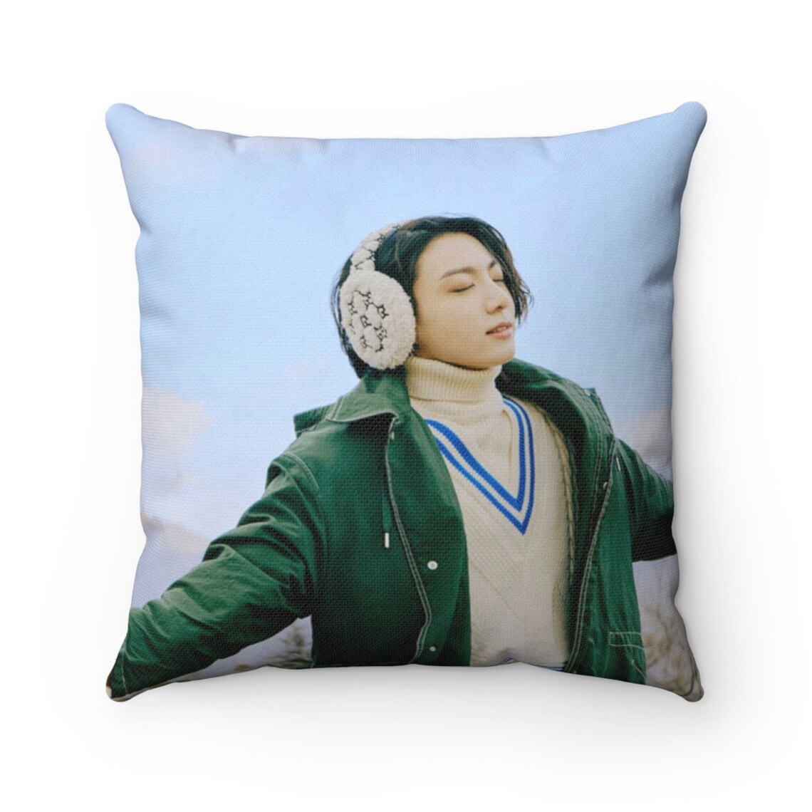 BTS Pillow Jungkook High Quality Printed Pillow / Home Décor / Etsy