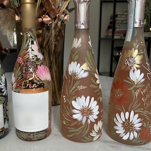 Botella para ocasiones especiales pintada a mano de Byhollie
